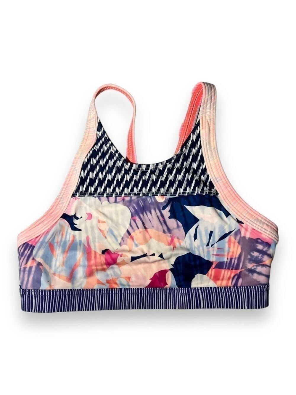 Athleta Girl Bikini Top Sunny Flora Size XL/14